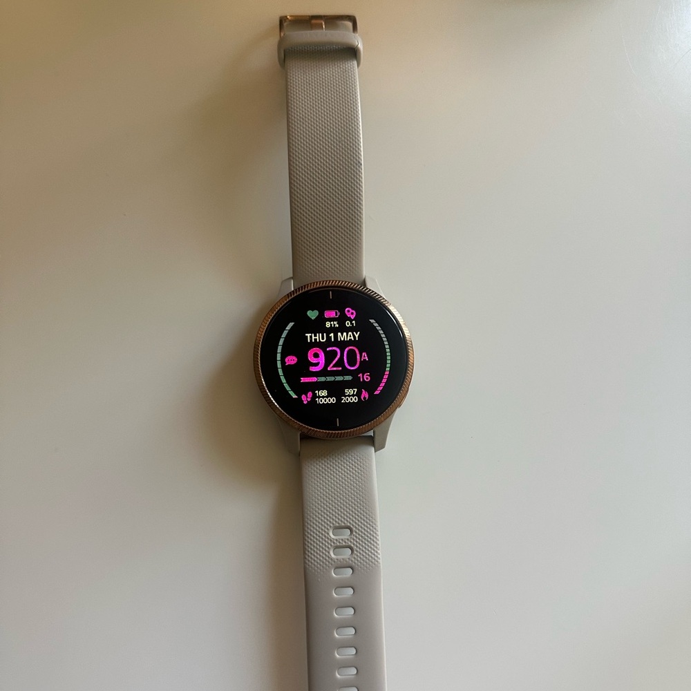 Garmin Venu Rose Gold with Extra Watch Band